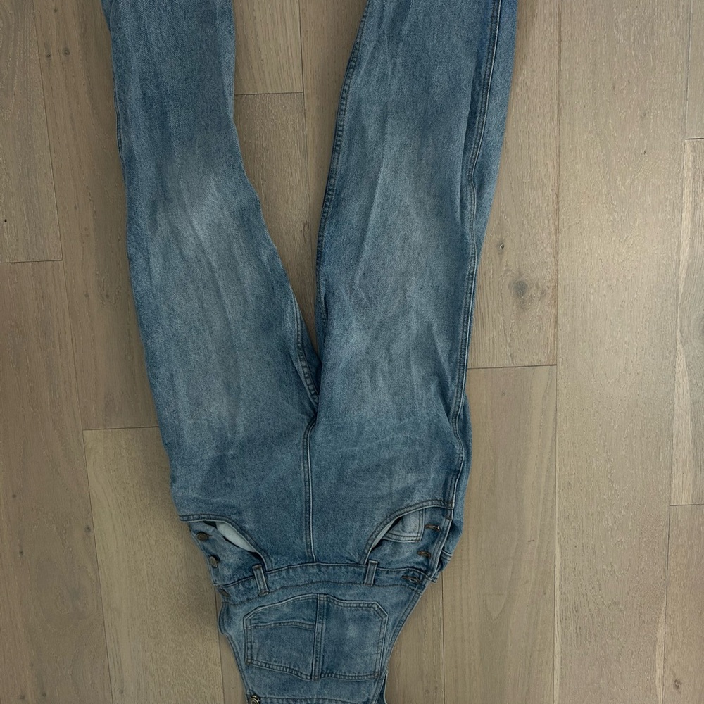 Brandy Melville wide leg Blue Denim Overalls